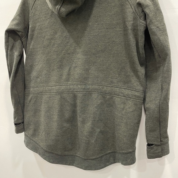 Nike Tech Fleece Cape Jacket Olive Green Hooded Sportswear Asymmetrical Zip M - Picture 12 of 15